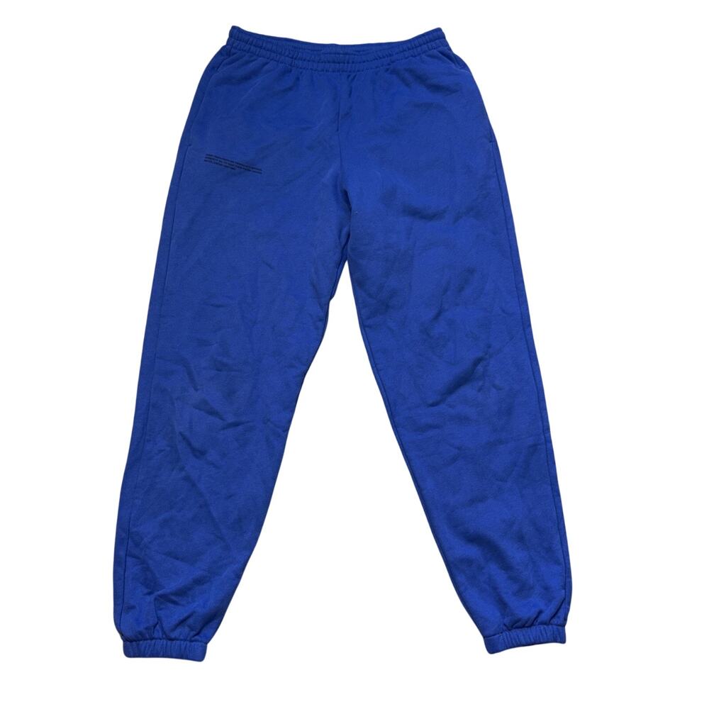 PANGAIA 365 Track Pant Small Blue Organic Cotton Fleece Sweatpants Jogger Cuffed